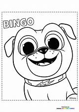 Bluey Bingo  Coloring Pages For Kids sketch template