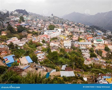 A Townscape of the Hill Station of Kodaikanal with Buildings Clustered on a Hill Editorial Stock ...