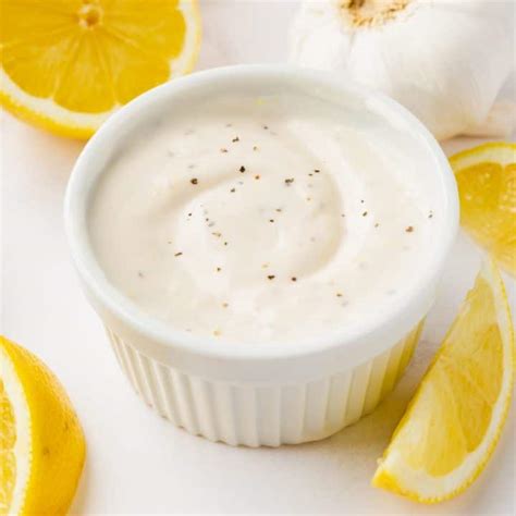 Lemon Garlic Aioli - Vegetarian Mamma