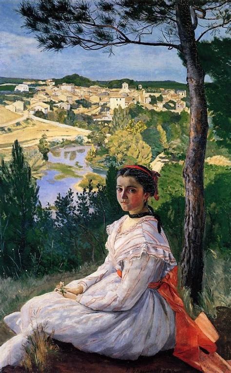 Top Impressionist Paintings - Frédéric Bazille, The View of the Village, 1868