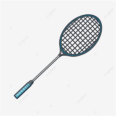 Badminton Racket Clipart Transparent Background, Blue Cartoon Sport ...