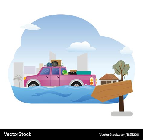 Flood Royalty Free Vector Image - VectorStock