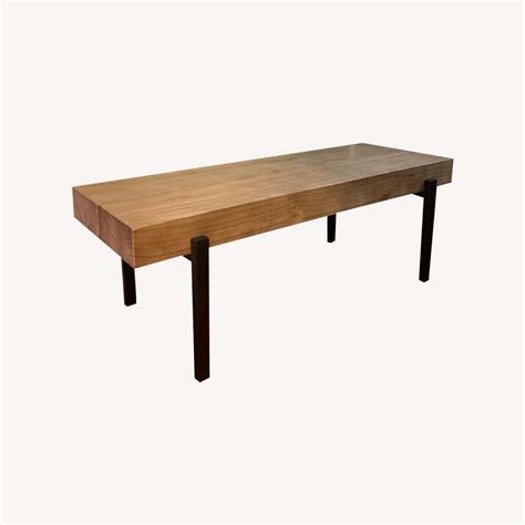 Versatile Rustic Wood Coffee Table/Bench - AptDeco