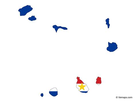 Flag Map of Cape Verde | Free Vector Maps