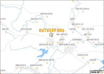 Rutherford (Australia) map - nona.net