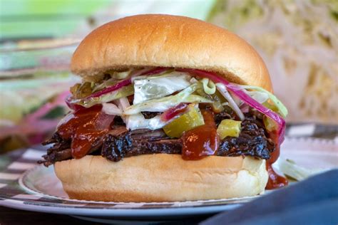 BBQ Brisket Sandwich with Tangy Pickle & Onion Slaw - Martin's Famous ...