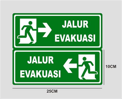 Safety Sign Jalur Evakuasi - IMAGESEE