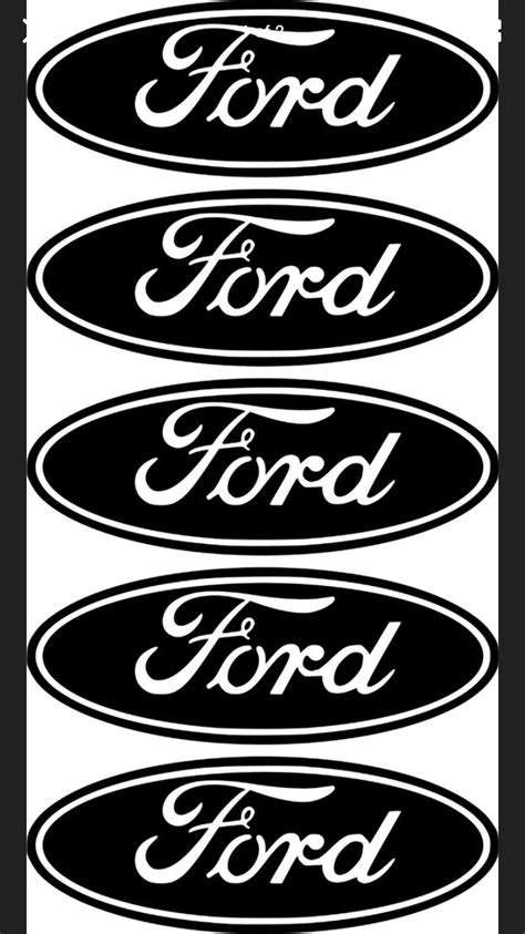 5x ford Oval Logo Sticker Vinyl Decal Badge Car Decal Fiesta Focus ...