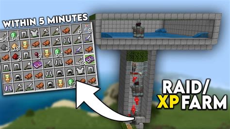 Simple Minecraft Raid Farm