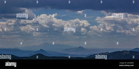 Mountain Landscape with Clouds Stock Photo - Alamy