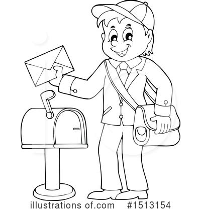 Mailman Clipart #1513154 - Illustration by visekart