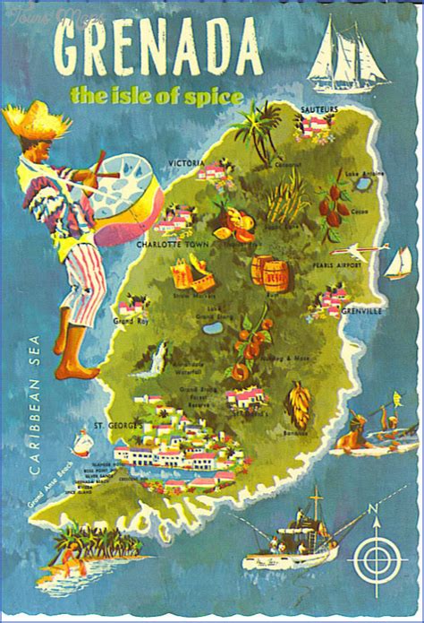 Grenada Map - ToursMaps.com