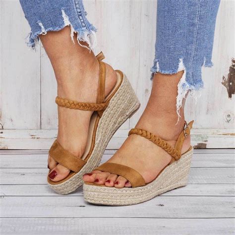 Straw Open Toe Versatile Platform Sandals – chicwestyle Sandals ...