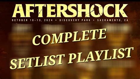 AFTERSHOCK 2024 Complete Setlist Playlist - Setlist Guy