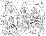 Free Santas Workshop Coloring Pages — Sew Cute Patterns sketch template