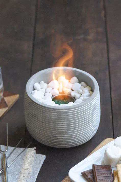 DIY Tabletop Fire Pit - Mighty Mrs | Super Easy Recipes