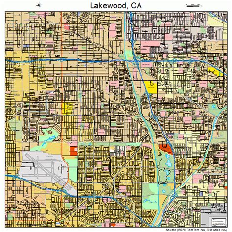 Lakewood California Street Map 0639892