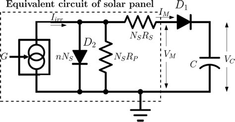 Circuit for charging a supercapacitor using a solar panel | Download Scientific Diagram