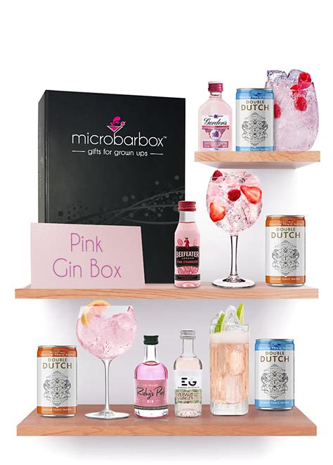 Pink Gin Gift Set | Cocktail Gift Boxes | Gin, Prosecco, Rum & Vodka Gift Sets