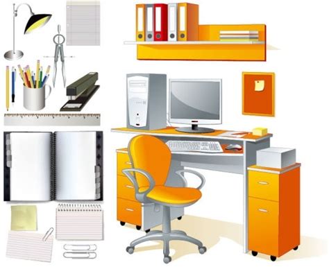 Office supplies clip art free vector download (224,984 Free vector) for commercial use. format ...