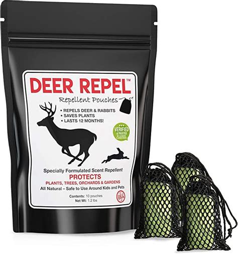 Deer Repel Deer Repellent Plants Pouches - Stop Deer and Rabbits Eating Plants Trees Gardens and ...