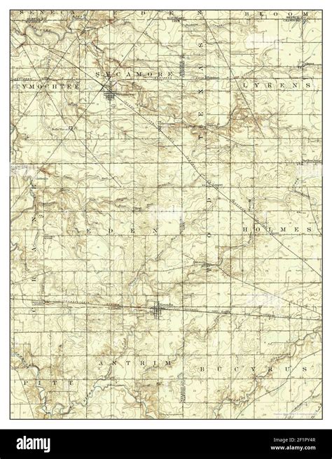 Sycamore, Ohio, map 1906, 1:62500, United States of America by Timeless ...