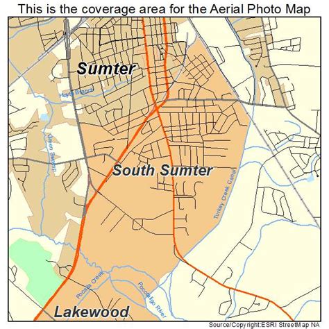 Aerial Photography Map of South Sumter, SC South Carolina