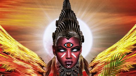 African Godess ANYANWU Ugo Art Ancient Igbo African Sun Goddess 4 - Sirius Ugo Art Photo ...