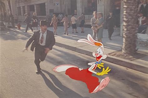 Walt Disney Who Framed Roger Rabbit? Production Cel Roger Rabbit and Eddie Valiant at 1stDibs ...