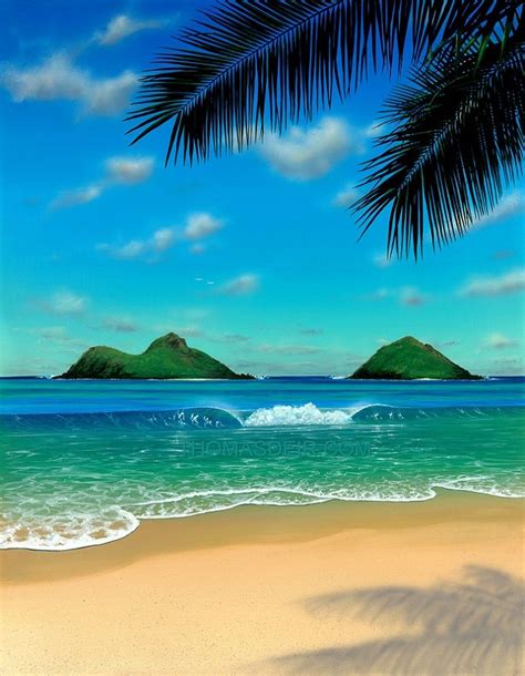 HAWAII WALL ART | Beach scene painting, Hawaii painting, Beach painting