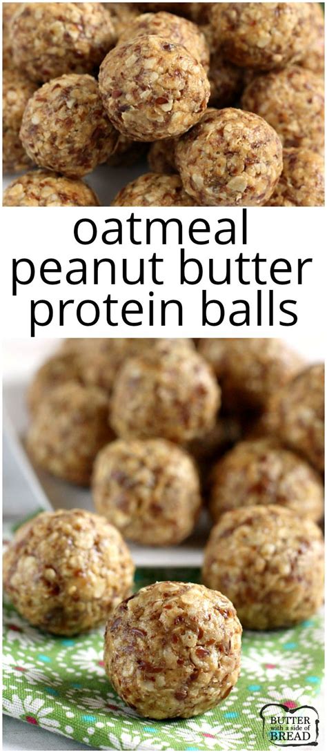 Oatmeal peanut butter protein balls – Artofit