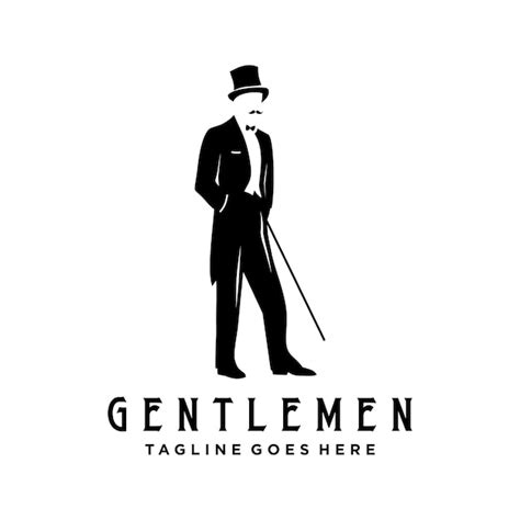 Premium Vector | Gentleman tie illustration logo design vector template