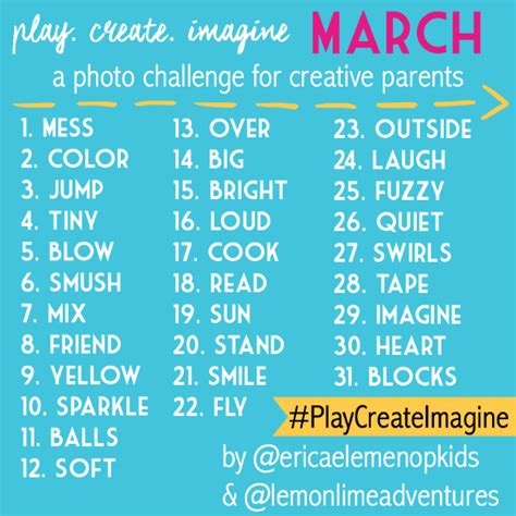 Instagram Photo Challenge to #PlayCreateImagine