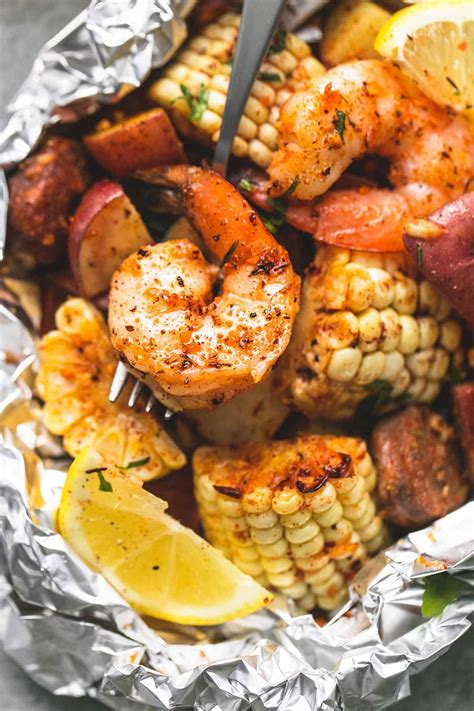 Shrimp Boil Foil Packs - Creme De La Crumb | Recipe | Seafood recipes, Food, Foil dinners