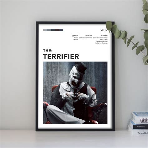 Terrifier Movie Custom Poster, Classic Film Posters, Vintage Movie Poster, Personalized Movie ...