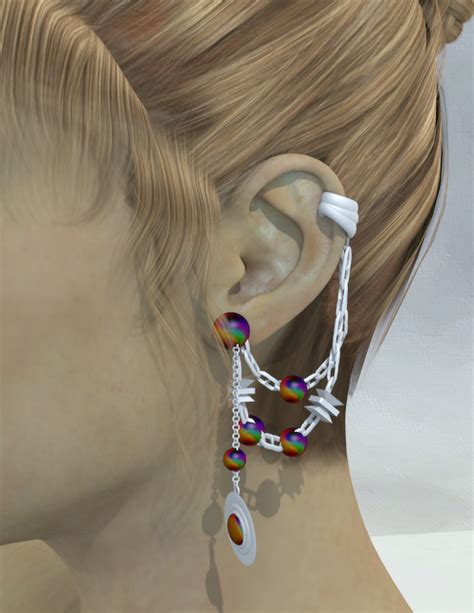 Bajoran Earrings for V4 - Poser and Daz Studio Free Resources Wiki