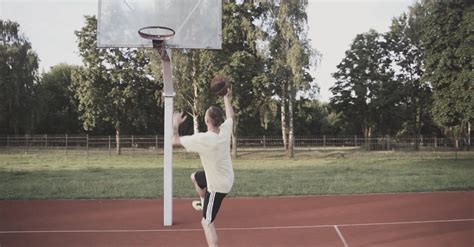 A Man Dunking A Basketball · Free Stock Video