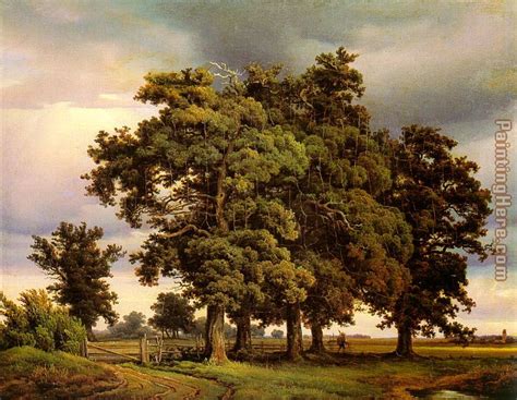 Unknown Artist crola Oak Trees painting anysize 50% off - crola Oak Trees painting for sale