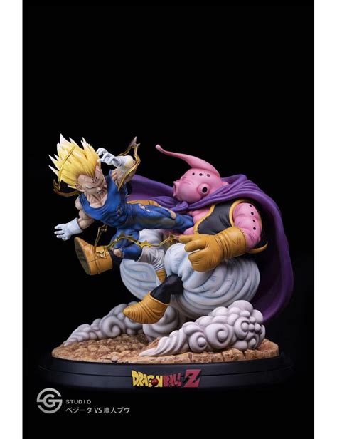 GS Studio Dragonball Majin Vegeta Vs Fat Buu Resin Statue