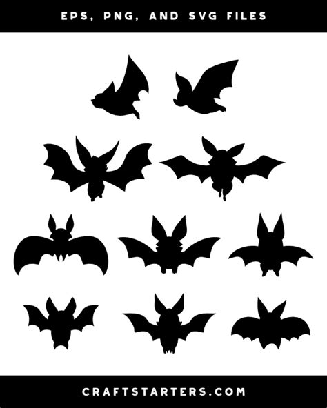 Cartoon Bat Silhouette Clip Art