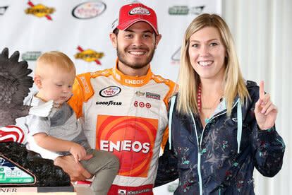 Kyle Larson’s Wife Katelyn Knocks Back Beer after His Win At NASCAR's ...