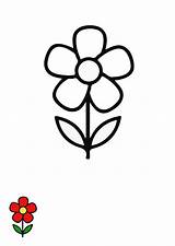 Free Basic Flower Coloring Page Template To Edit Online sketch template