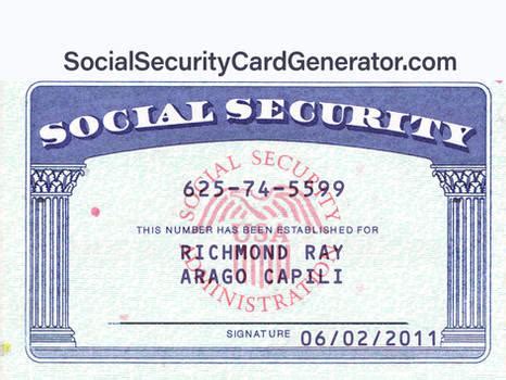 Social Security Card Font Type and Size [SSN USA] by ssntemplate on DeviantArt