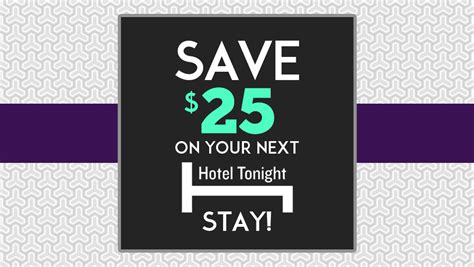 FREE $25 Hotel Tonight Promo Code - Save Instantly!