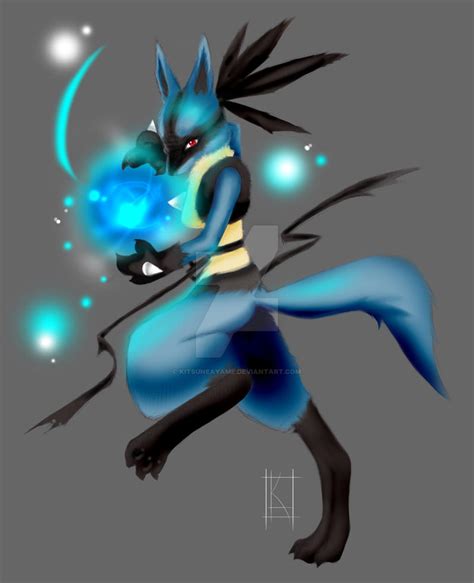 Aura Sphere - Lucario by KitsuneAyame on DeviantArt