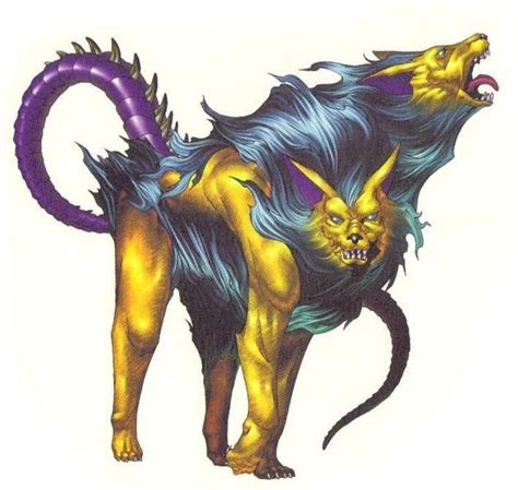 Orthrus is a monster from Greek mythology. Usually depicted with two heads, and sometimes with a ...