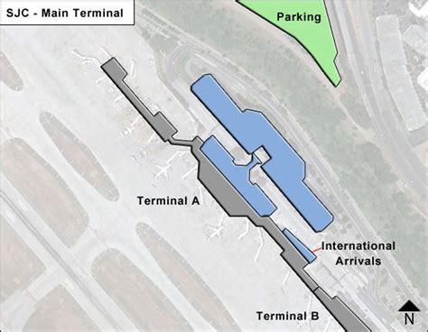 San Jose Mineta Airport Map | SJC Terminal Guide