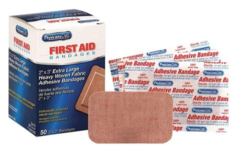 Amazon.com: First Aid Only 50 Piece Heavy Woven Bandages, Extra Large ...