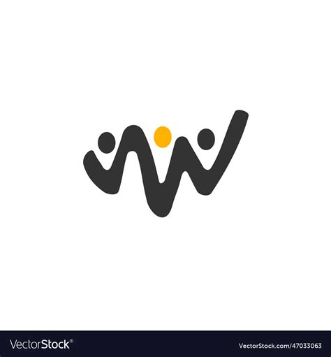 Association logo template icon brand identity Vector Image