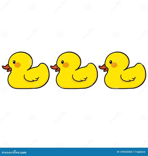 Your Toy Rubber Ducks In A Row Royalty-Free Stock Photography ...